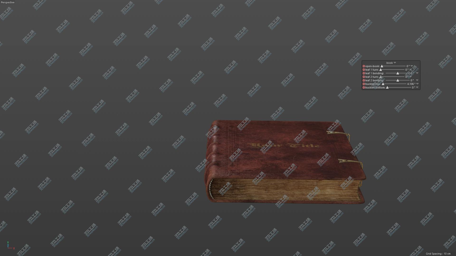 images/goods_img/2021040233/Old Incunable Book, Rigged, 8K PBR Textures, Low Poly 3D/3.jpg